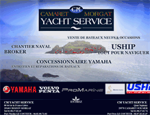 Tablet Screenshot of cm-yacht-service.com